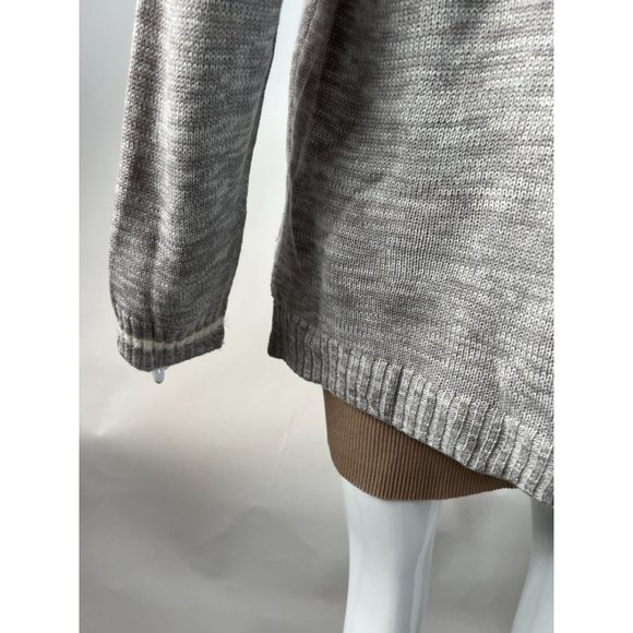 Blizzard Bay Christmas Sweater Blinking Skating Penguin XL Grey Holiday Acrylic - Picture 15 of 16